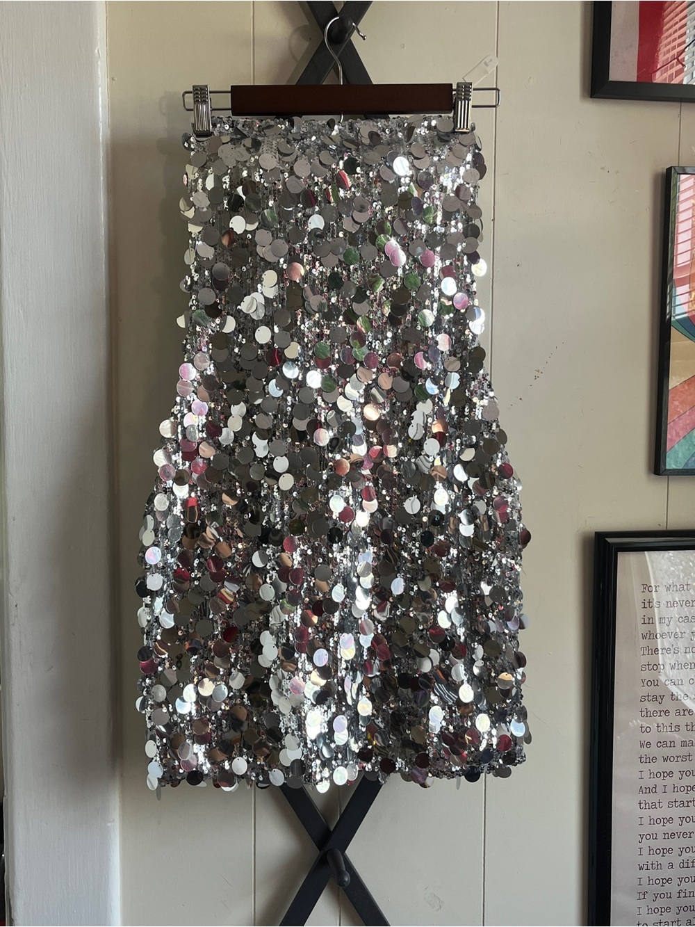 Windsor Silver Sequin Mini Dress